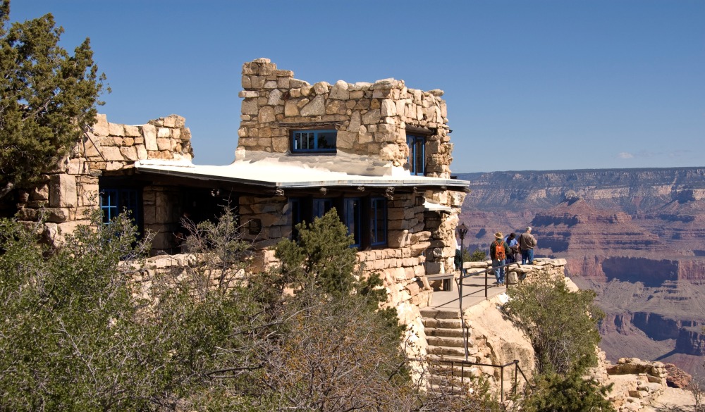 Grand Canyon Village, Lookout Studio, 1915, architect Mary Colter.