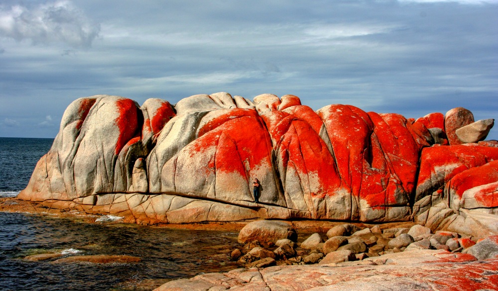 Rock Formation By Sea Against Sky, Tasmania road trip destination