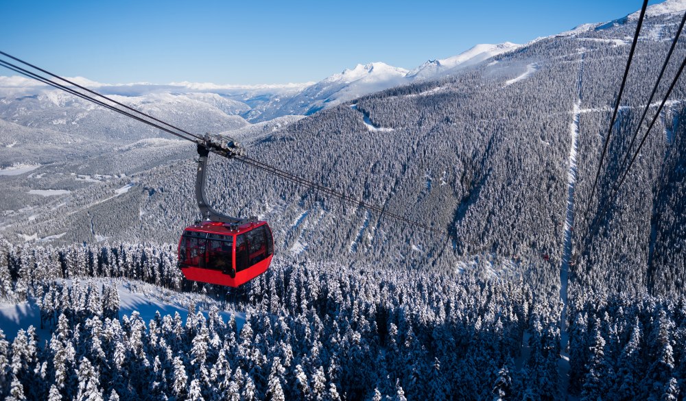 Gondola at the Whistler Blackcomb resort